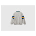 Benetton, Sweatshirt With Embroidery In Cotton Blend