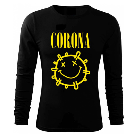 Corona žluté logo - Triko s dlouhým rukávem FIT-T long sleeve
