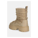 Sněhule Tommy Hilfiger REAL SHEARLING LACE-UP SNOWBOOT béžová barva, FW0FW08085