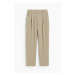 H & M - Široké kalhoty's puky - béžová