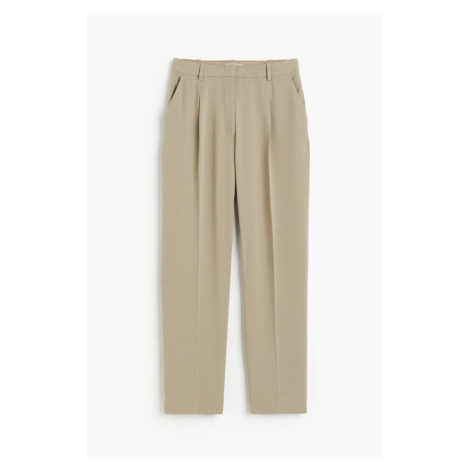 H & M - Široké kalhoty's puky - béžová H&M