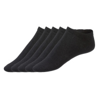 esmara® Dámské nízké ponožky s BIO bavlnou, 5 párů (černá)