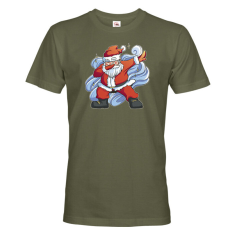 Pánské vánoční tričko s potiskem Vánočního Santa - skvělé vánoční tričko BezvaTriko