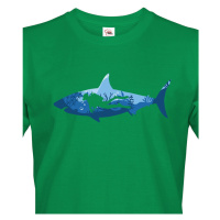 Pánské tričko se žralokem - kvalitní tisk a rychlé dodání