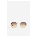 H & M - Kulaté sluneční brýle - hnědá