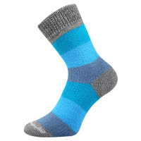 Boma Pruh Unisex spací ponožky BM000001658900100017 pruhy 03/modrá-světle šedá