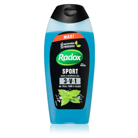 Radox Sport Mint & Sea Salt energizující sprchový gel pro muže 400 ml