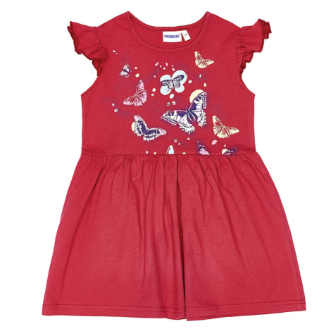 Dívčí šaty - WINKIKI WKG 91351, červená Barva: Červená