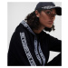 Mikina karl lagerfeld logo zip up hoodie černá