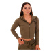 GymBeam Dámská mikina Zip-up TRN Olive