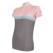Sensor Cyklo Summer Stripe dámský dres kr.rukáv šedá/růžová