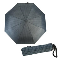 Derby Hit Vzorovaný - pánský skládací deštník, šedá, káro / kostka
