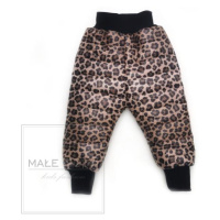 Leopardí oteplené kalhoty na zimu