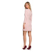 Trapézové šaty růžové model 18004521 - Makover