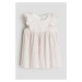 H & M - Bavlněné šaty's volánky - růžová