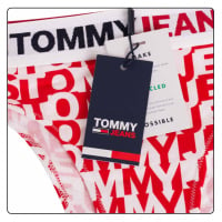 Tommy Hilfiger Jeans Tanga UW0UW0355609U Červená/bílá