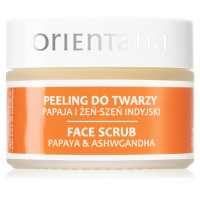 Orientana Papaya & Ashwagandha Face Scrub hydratační pleťová maska 50 g
