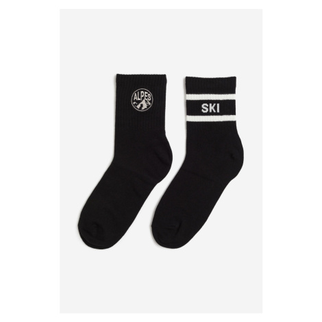 H & M - Ponožky 2 páry - černá H&M