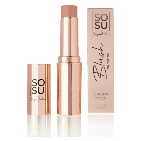 SOSU Cosmetics Tvářenka v tyčince Glow On the Go (Blush) 7 g Rose