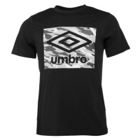 Umbro CAMO BOX LOGO GRAPHIC TEE Pánské triko, černá, velikost