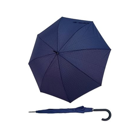 Derby Hit Lang AC Minimals - dámský holový vystřelovací deštník, modrá, geometrický / abstraktní