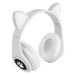 Malatec 16866 Bezdrátová sluchátka Cat s tlapkou bílá