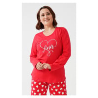 Dámské pyžamo Vienetta Secret Amor | červená
