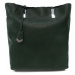 Tmavě zelená dámská zipová kabelka do ruky i přes rameno Nyla Tony