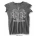 AC/DC tričko, Black Ice Burnout Charcoal, dámské