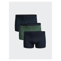 LC Waikiki Standard Mold Flexible Fabric Men's Boxer 3-Piece