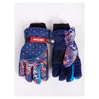 Yoclub Kids's Children's Winter Ski Gloves REN-0242G-A150 Navy Blue