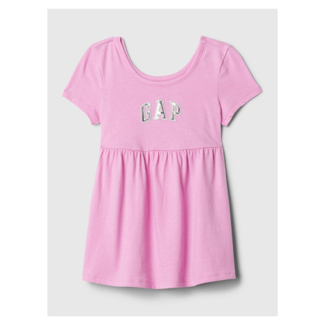 Růžové holčičí letní šaty GAP