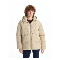 LC Waikiki Hooded Plain Oversize Women's Puffer Coat