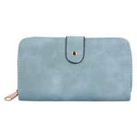 Trendy dámská koženková peněženka Bellina, světle modrá