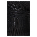 Černé přiléhavé flitrované šaty
