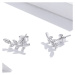 GRACE Silver Jewellery Stříbrné náušnice se zirkony Lily, stříbro 925/1000 E-BSE031/28 Stříbrná