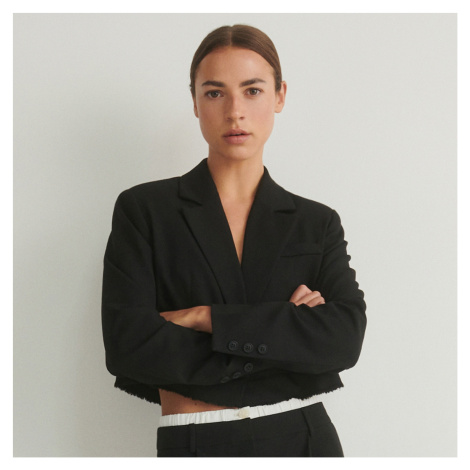 Reserved - Ladies` blazer - Černý
