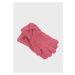 Rukavice pletené s mašličkou tmavě růžové MINI Mayoral