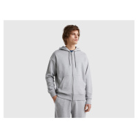 Benetton, Zip-up Hoodie In Cotton