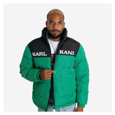 Obojstranní Zimní bunda Karl Kani Retro Block Reversible Puffer Jacket green/black/white