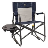 GCI Outdoor Freestyle Rocker™ with Side Table Heathered Indigo
