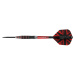 Sada šipek Mission steel Darryl Fitton Black-Red Electro 24g, 95% wolfram