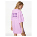Světle fialové dámské oversize tričko Marks & Spencer