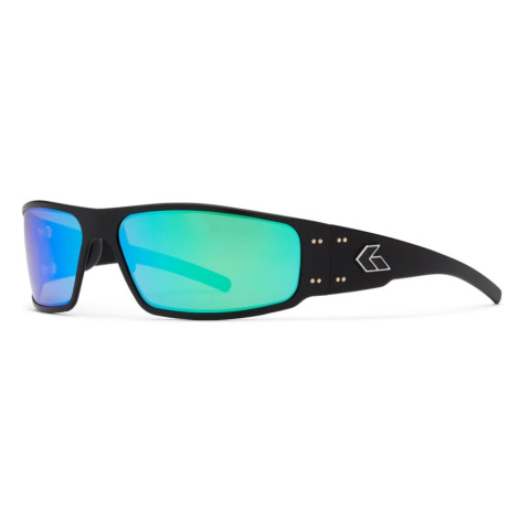 Sluneční brýle Magnum Polarized Gatorz® – Brown Polarized w/ Green Mirror, Černá GatorzEyewear