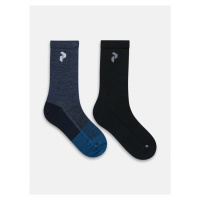 Ponožky 2-pack peak performance hiking sock 2-pack modrá