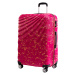 Velký rodinný cestovní kufr ROWEX Pulse žíhaný Barva: Růžová žíhaná