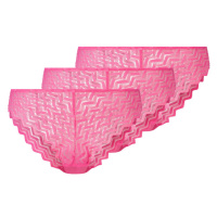 esmara® Dámské krajkové kalhotky, 3 kusy (růžová)