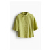 H & M - Lněná košile - zelená