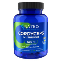 NATIOS Cordyceps Extract 500 mg, 40 % polysaccharides, 90 kapslí