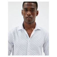 Koton Slim Fit Shirt Long Sleeve Cotton Blend